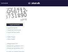 Tablet Screenshot of demo.tastselv.skat.dk
